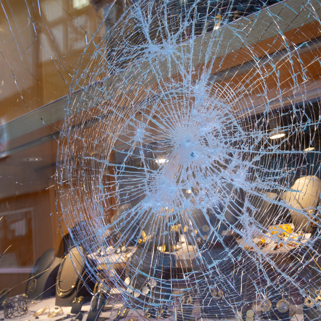 broken glass protection with window tint after arizona storms